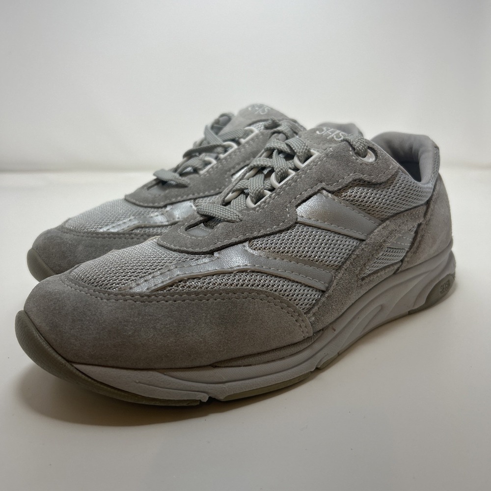 SAS Tour Mesh Walking Sneakers Women's Size 7.5 Suede Mesh Gray